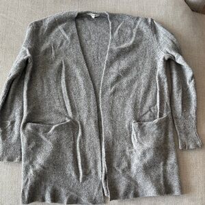 Madewell Heather Gray Open Front Cardigan